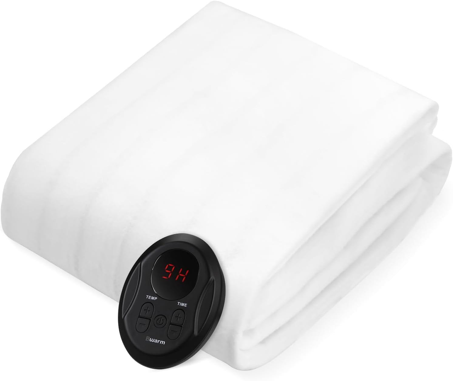 Bwarm Electric Heated Mattress Pad Mini Twin Size, 31" x 55", Bed Warmer, 9 Heat Settings, 1-12 Hours Auto Off, Deep Pocket, Fast Heating, Machine Washable, Soft and Cozy