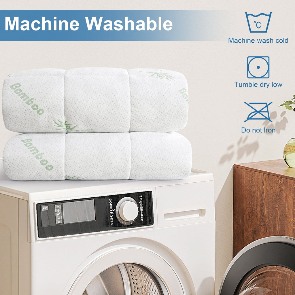 EMONIA Mattress Pad Queen Size Pillow Top Mattress Cover,Washable Mattress topper,Breathable Soft Viscose Made from Bamboo,Mattress Protector Deep Pocket Fits 8-21 Inches