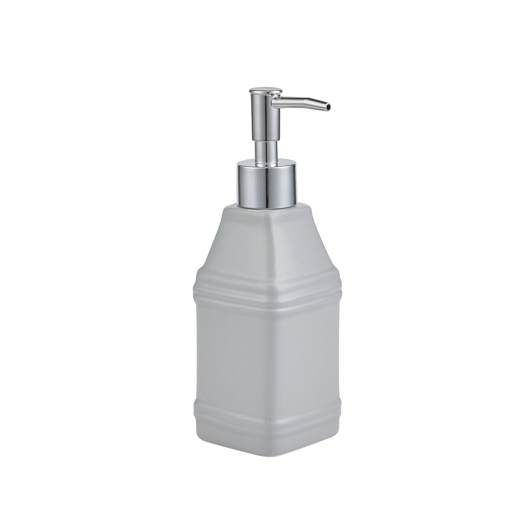 Mainstays 16-Piece Bathroom Shower Curtain Set – Soft Silver Fabric Curtain with Coordinated Bath Rug, Soap Pump & Tray