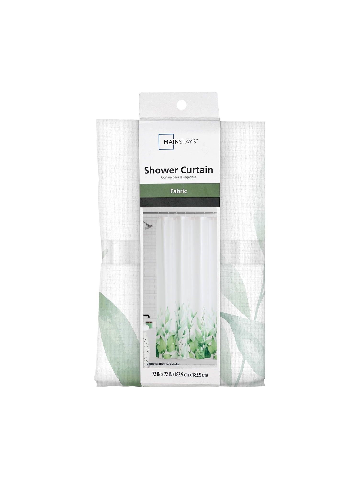 Mainstays Botanical Garden Shower Curtain – Multicolor Floral Print, 72" x 72" – Fabric Bathroom Décor