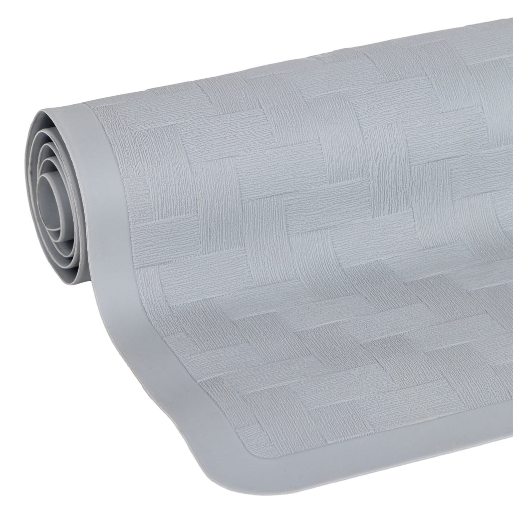 Mainstays 18" x 36" Rubber Bathtub Mat with Suction Cups, Gray