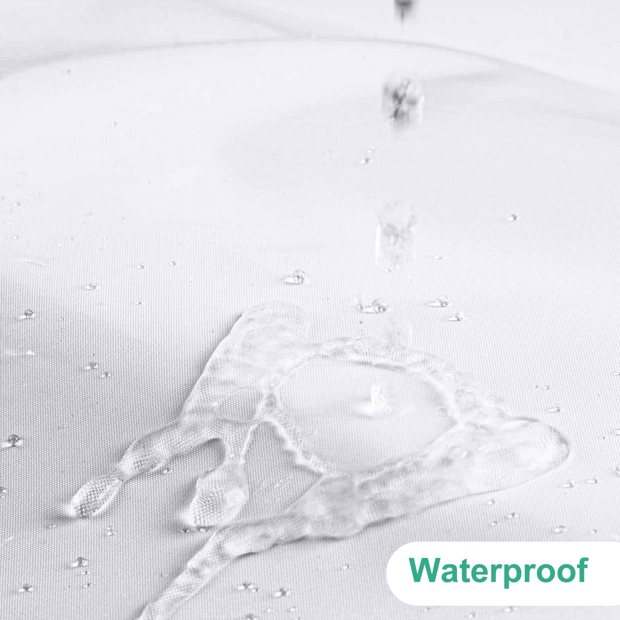 Yiannan Waterproof Fabric Shower Curtain Liner with 3 Magnets,36x72inch