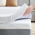 BDEUS 3 Inch Gel Memory Foam Mattress Topper, Cool Gel Infused Foam Bed Topper, Pressure Relief, Removable Soft Cover, Full Size