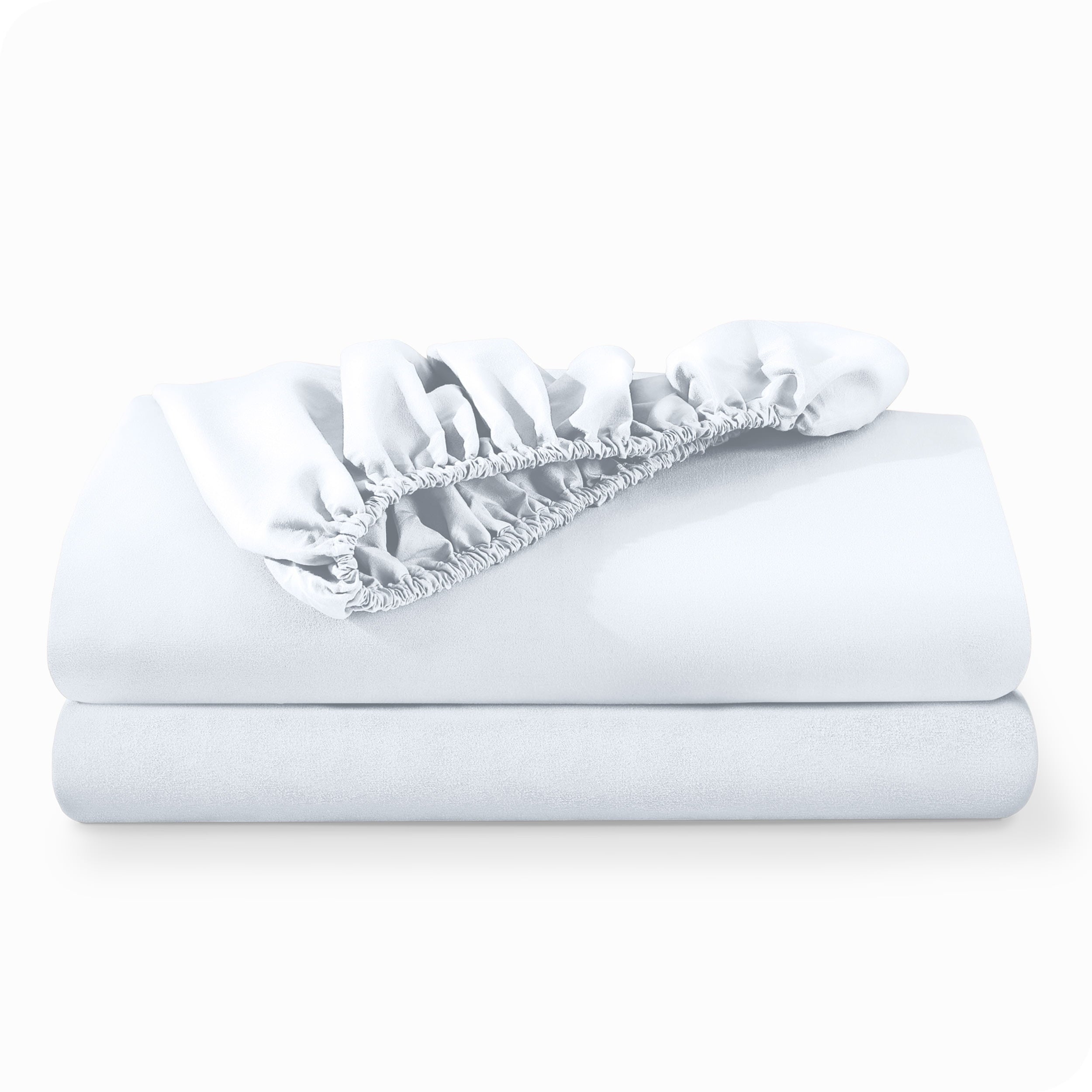 Bare Home 2-Pack Fitted Sheets - Premium 1800 Collection - Ultra-soft - Deep Pocket - Queen, Gray