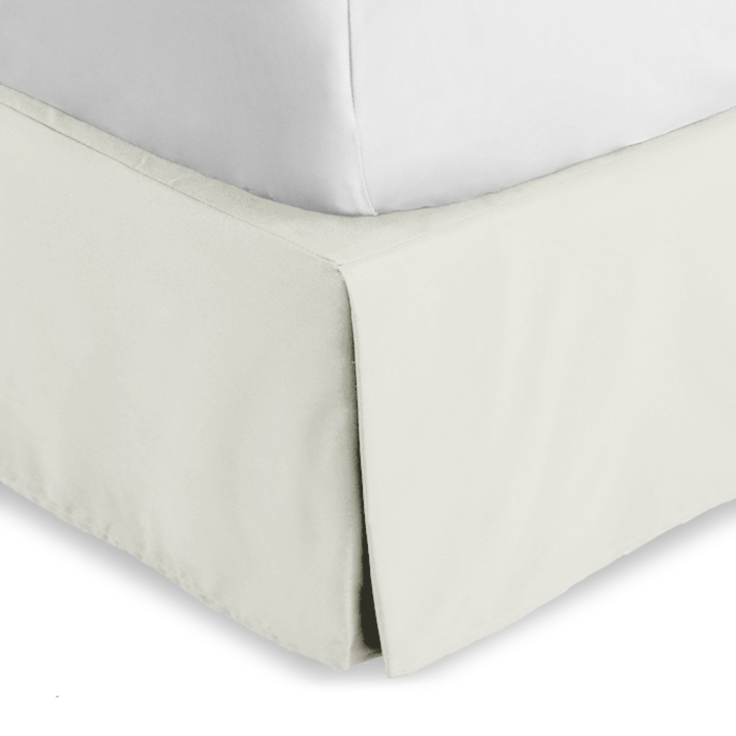 Bare Home Double Brushed Bed Skirt - Premium 1800 Collection - 15-inch Drop - Queen, Gray