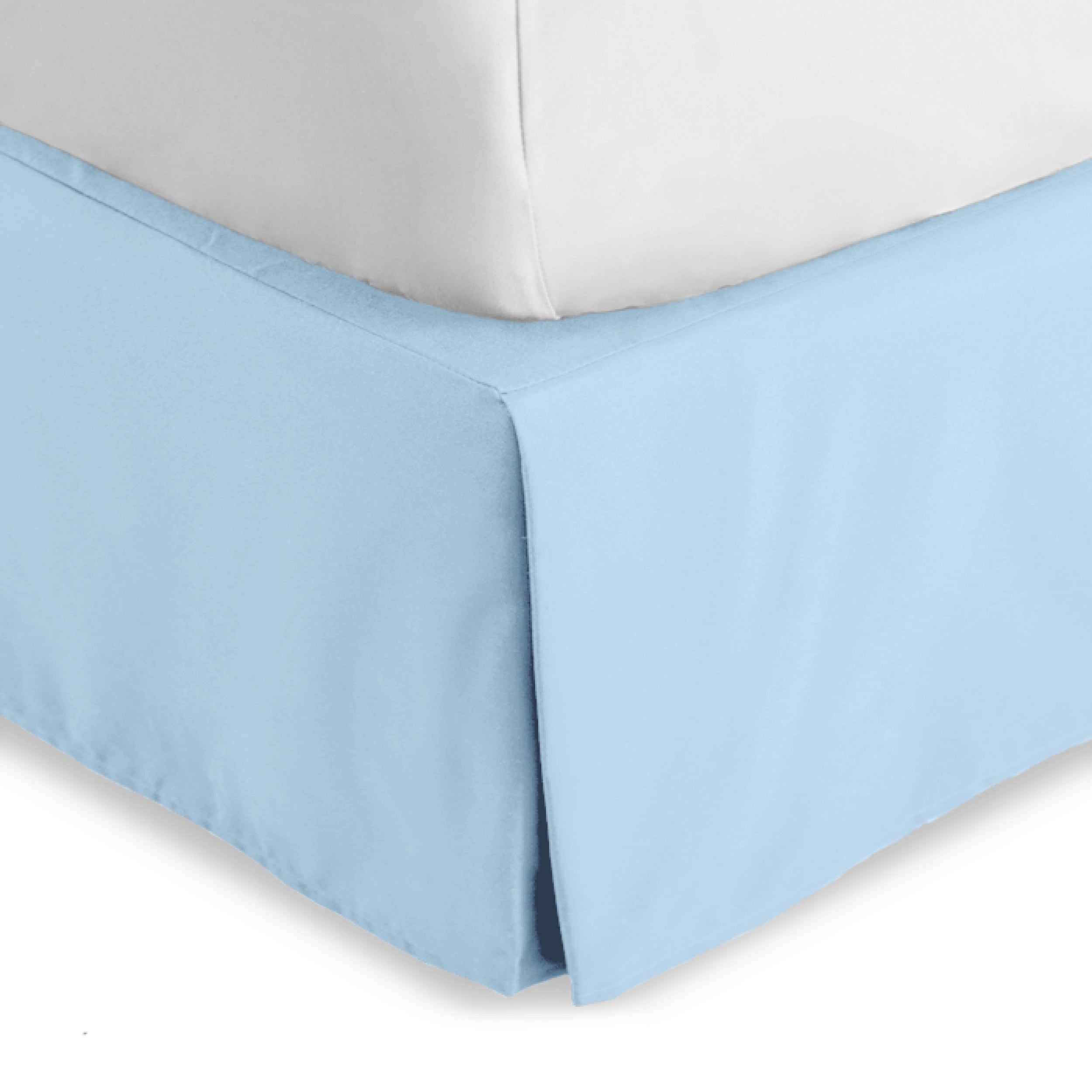 Bare Home Double Brushed Bed Skirt - Premium 1800 Collection - 15-inch Drop - Queen, Gray