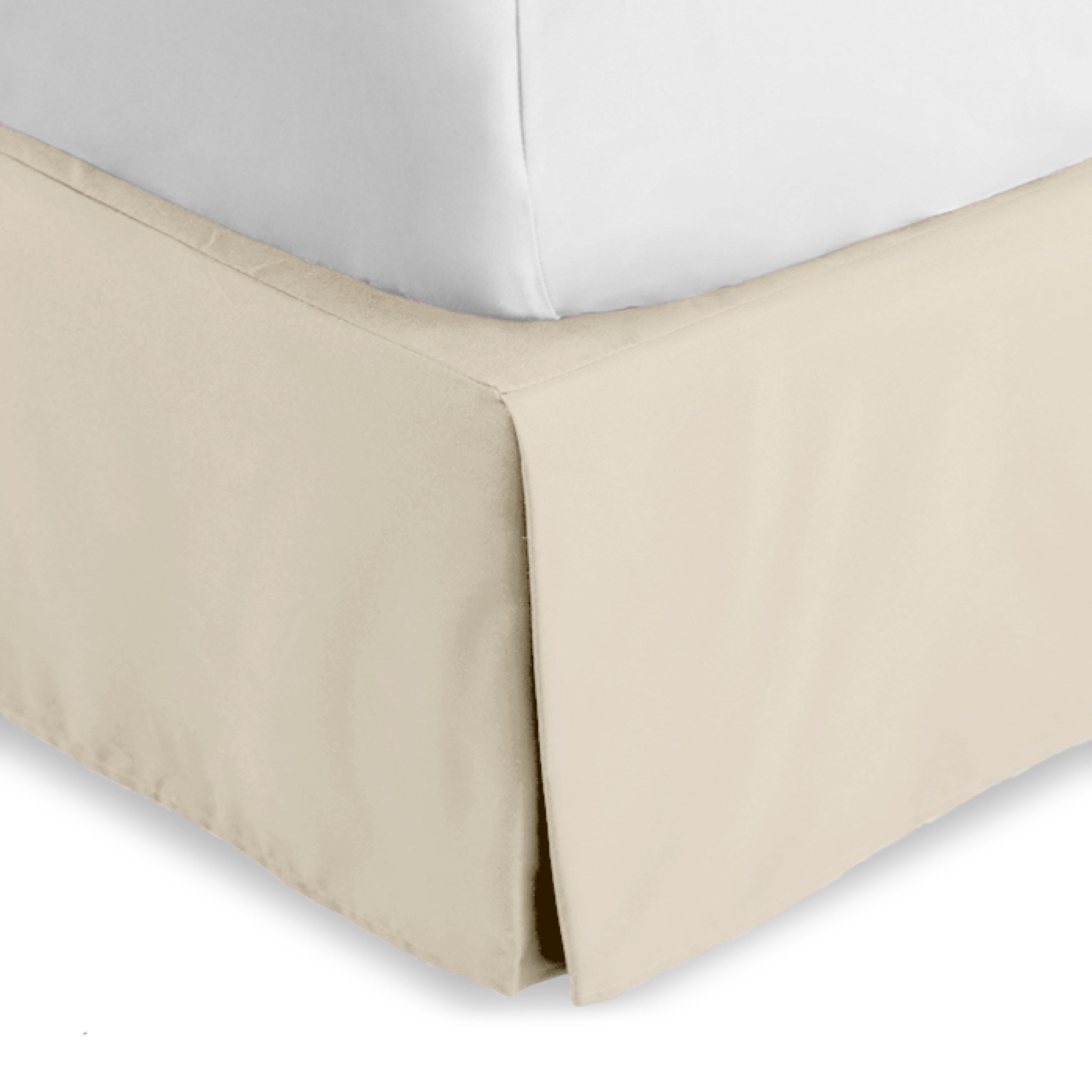 Bare Home Double Brushed Bed Skirt - Premium 1800 Collection - 15-inch Drop - Queen, Gray