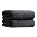 Jessy Home 12 Piece Dark Gray Bath Towel Set for Bathroom-4 Bath Towels,4 Hand Towels,4 Washcloths Soft and Plush Highly Absorbent Towel for Hotel & Spa