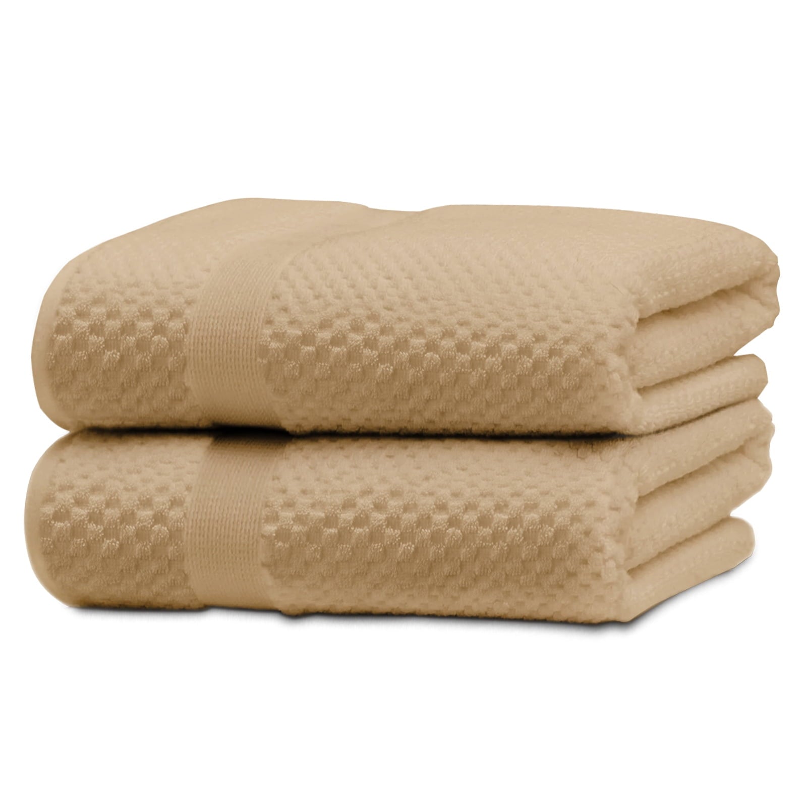 Kingrest 100% Cotton Bath Towel Sets of 6 Pieces, 2 Bath Towels 2 Hand Towels 2 Washcloths, Highly Absorbent Towels for Bathroom, Gym, Hotel