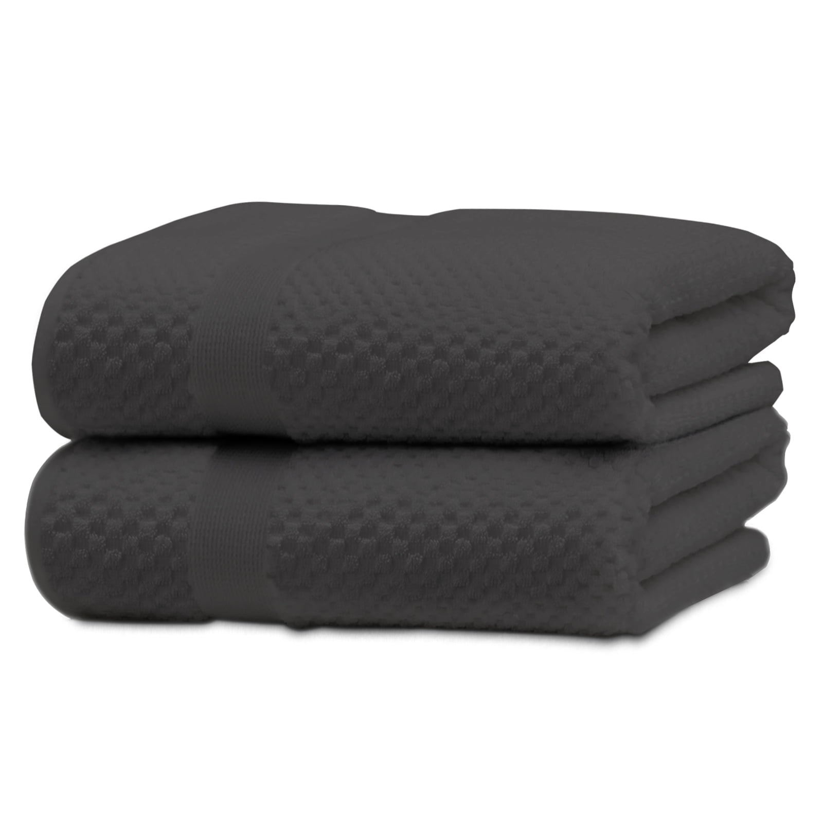 Kingrest 100% Cotton Bath Towel Sets of 6 Pieces, 2 Bath Towels 2 Hand Towels 2 Washcloths, Highly Absorbent Towels for Bathroom, Gym, Hotel