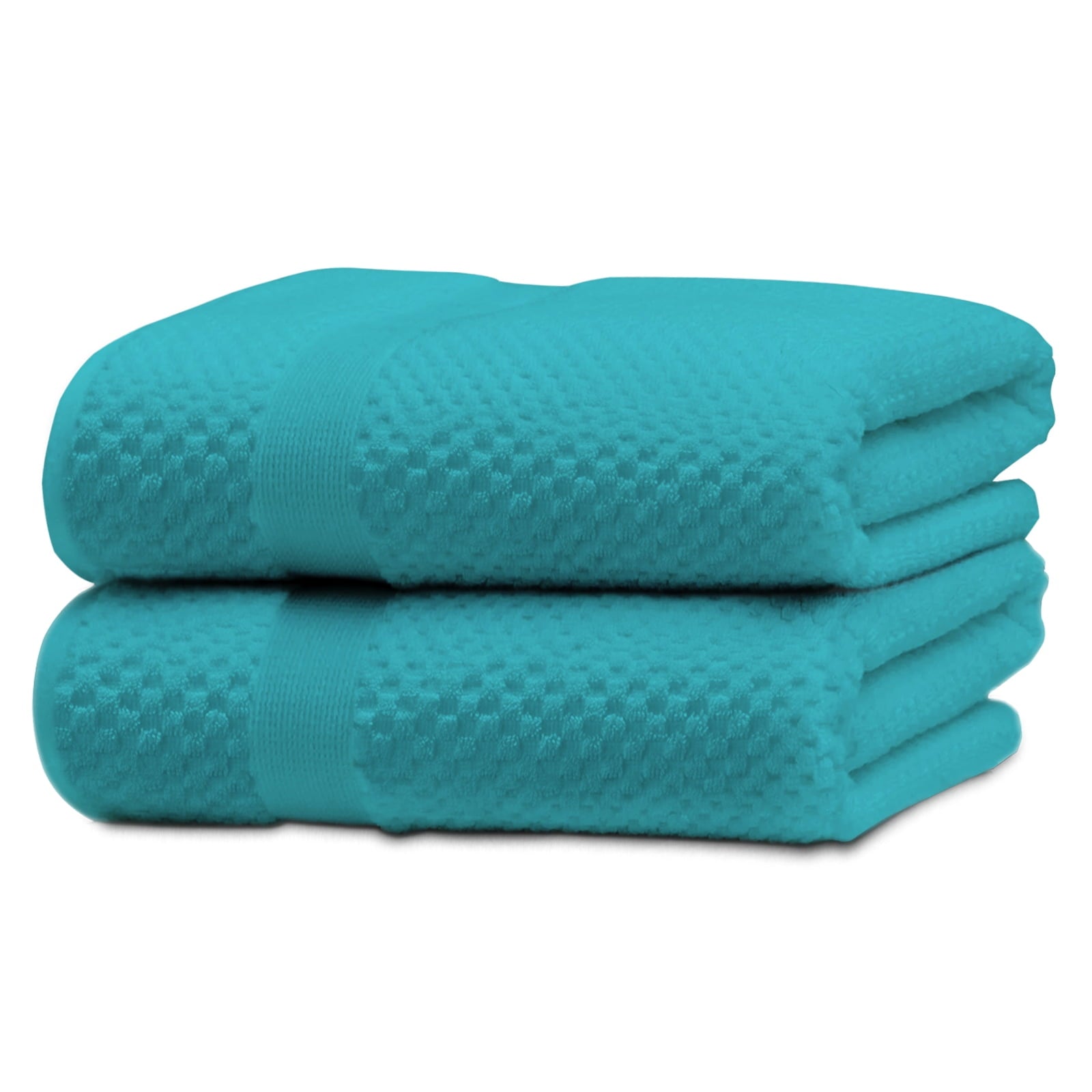 Kingrest 100% Cotton Bath Towel Sets of 6 Pieces, 2 Bath Towels 2 Hand Towels 2 Washcloths, Highly Absorbent Towels for Bathroom, Gym, Hotel