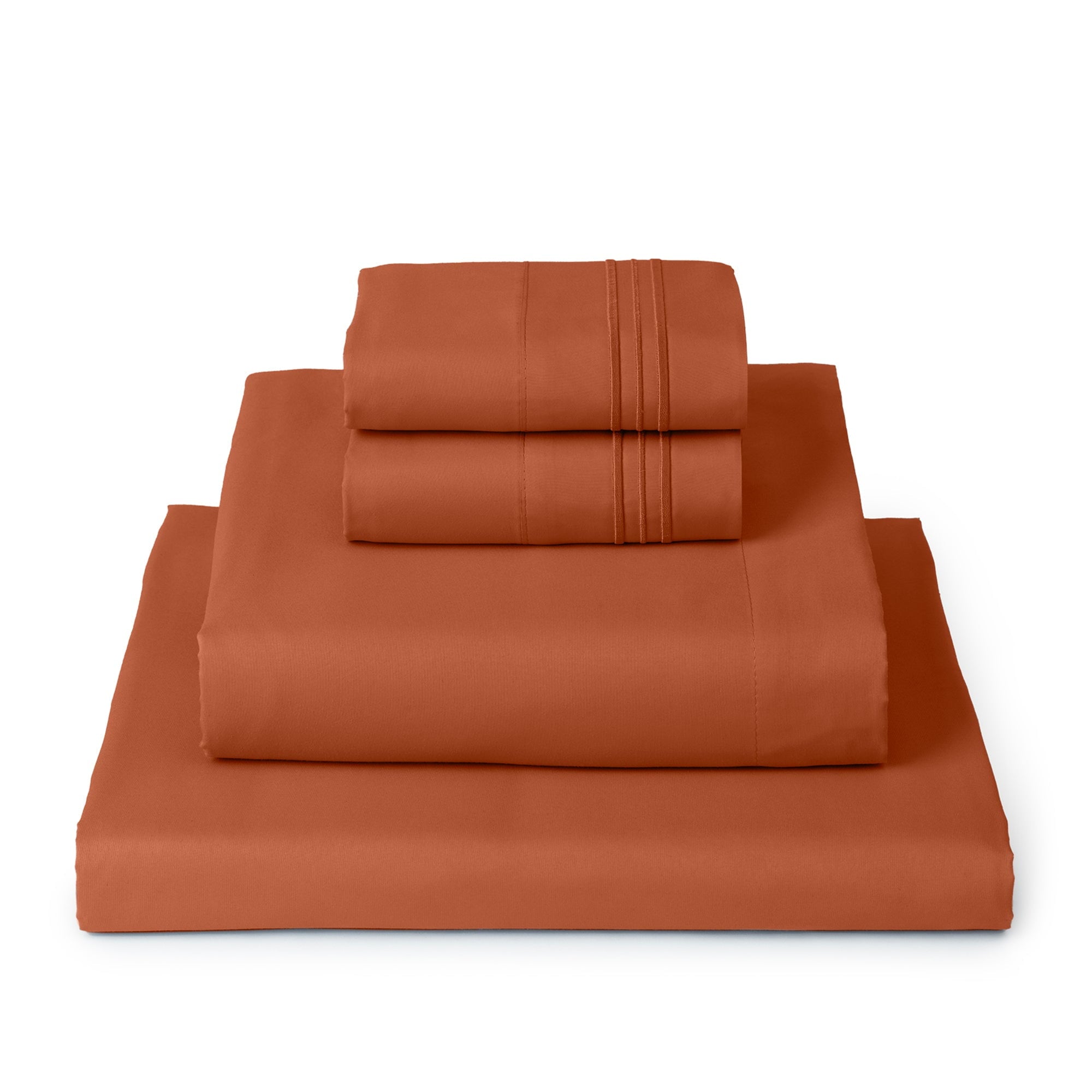 Mellanni 4-Piece Iconic Queen Bedsheet Set - Microfiber, 16" Deep Pocket, Cooling, Wrinkle, Fade, Stain Resistant, White