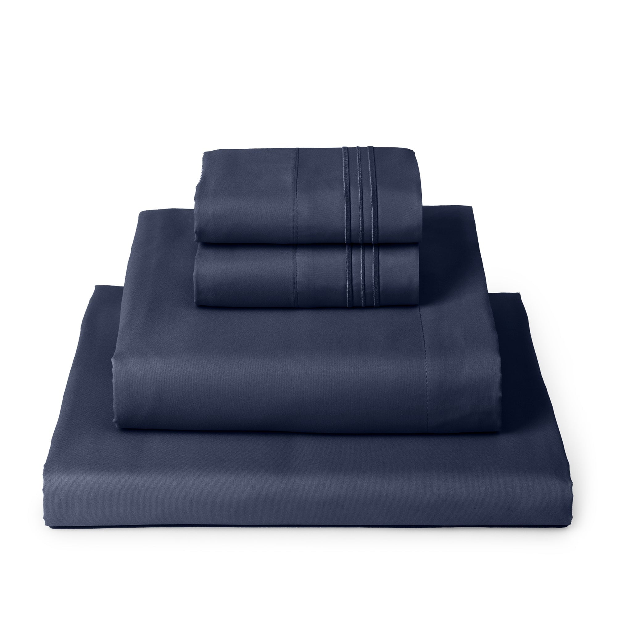 Mellanni 4-Piece Iconic Queen Bedsheet Set - Microfiber, 16" Deep Pocket, Cooling, Wrinkle, Fade, Stain Resistant, White