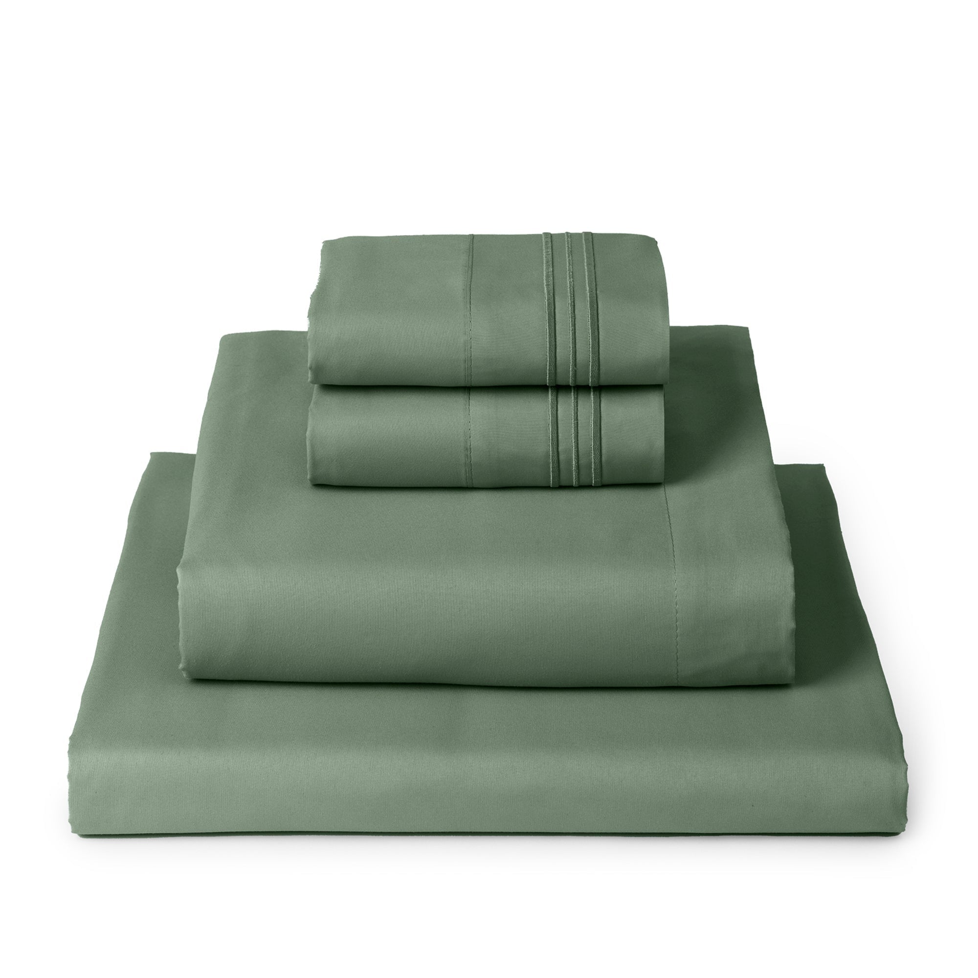 Mellanni 4-Piece Iconic Queen Bedsheet Set - Microfiber, 16" Deep Pocket, Cooling, Wrinkle, Fade, Stain Resistant, White