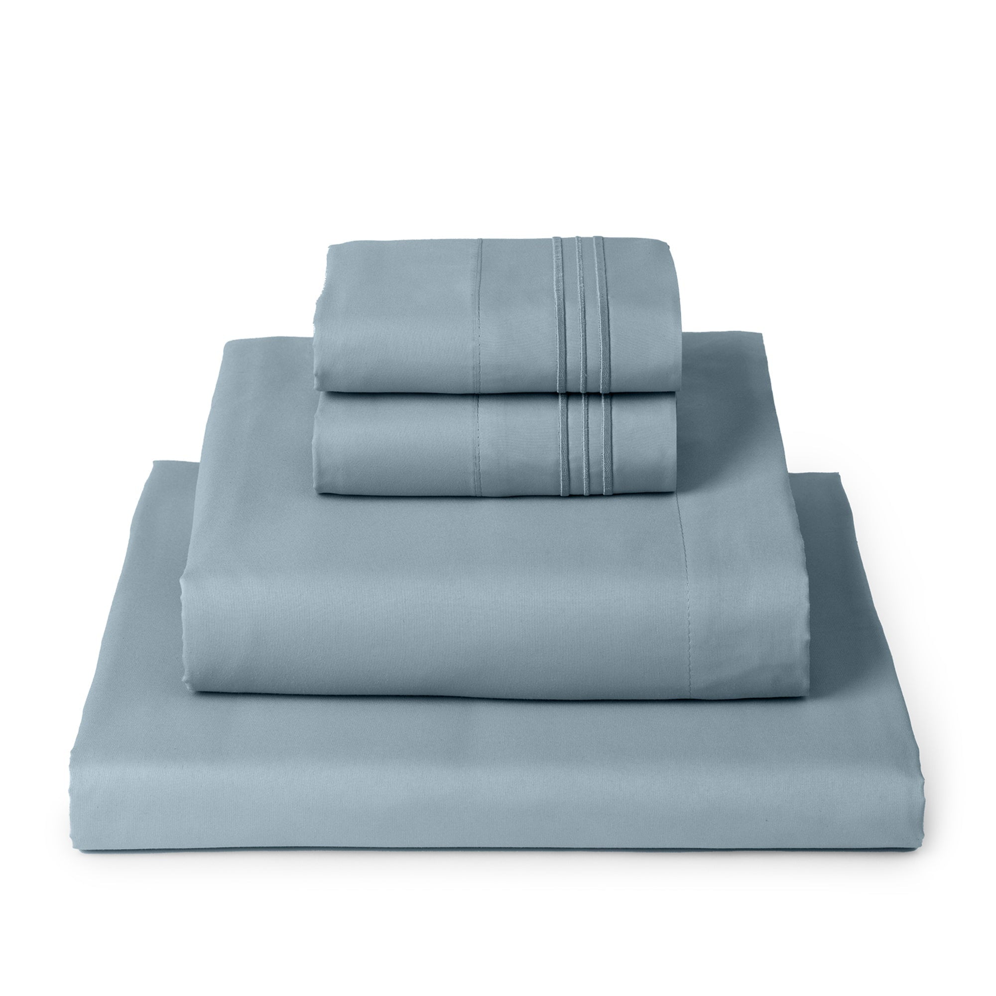 Mellanni 4-Piece Iconic Queen Bedsheet Set - Microfiber, 16" Deep Pocket, Cooling, Wrinkle, Fade, Stain Resistant, White