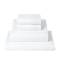 Mellanni 4-Piece Iconic Queen Bedsheet Set - Microfiber, 16" Deep Pocket, Cooling, Wrinkle, Fade, Stain Resistant, White