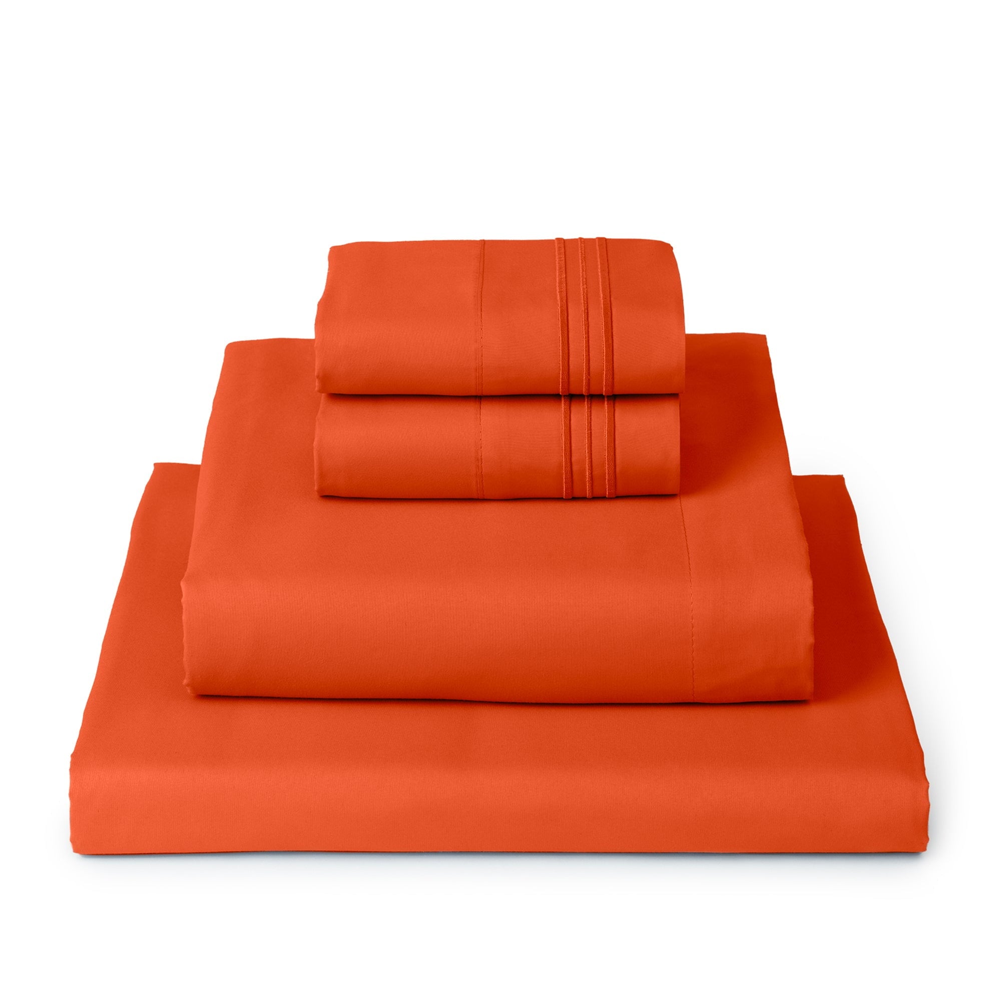 Mellanni 4-Piece Iconic Queen Bedsheet Set - Microfiber, 16" Deep Pocket, Cooling, Wrinkle, Fade, Stain Resistant, White