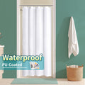 Yiannan Waterproof Fabric Shower Curtain Liner with 3 Magnets,36x72inch