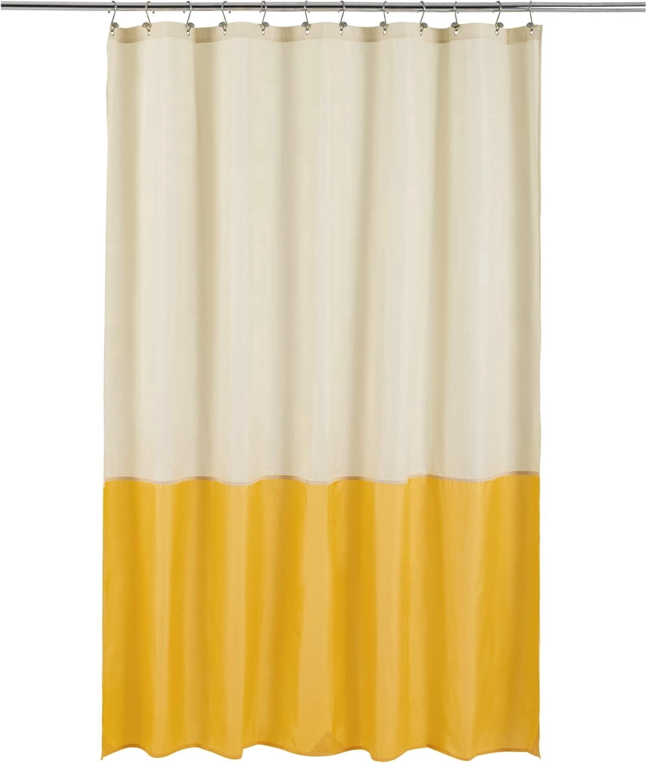 Yiannan Waterproof Fabric Shower Curtain Liner with 3 Magnets,36x72inch