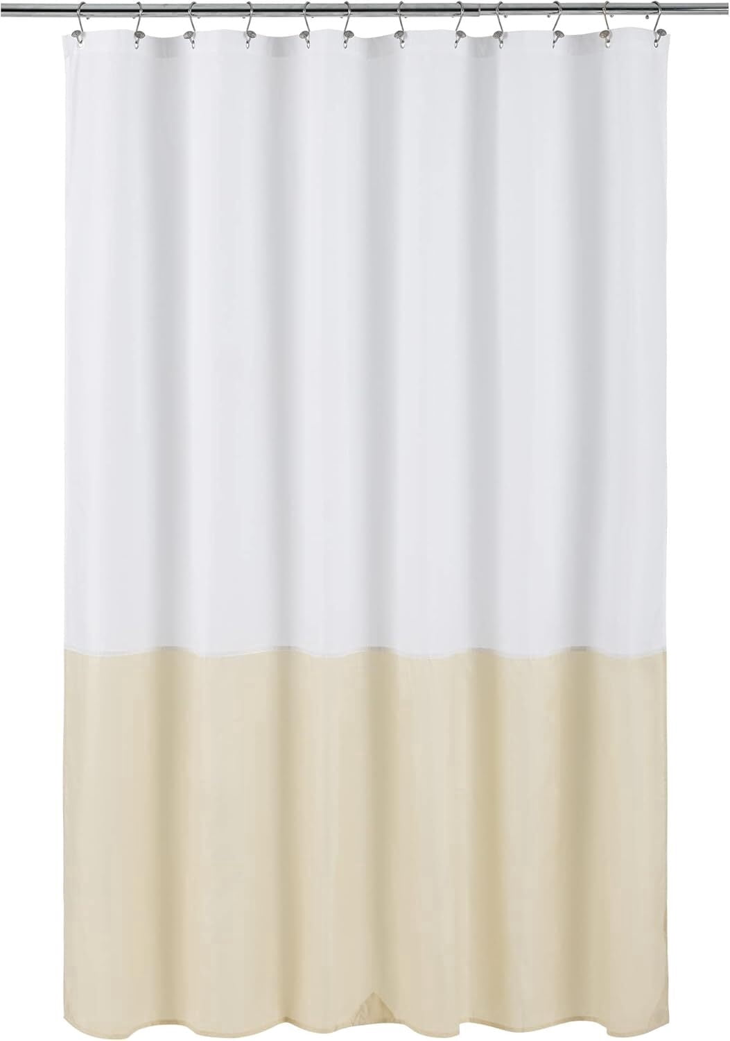 Yiannan Waterproof Fabric Shower Curtain Liner with 3 Magnets,36x72inch