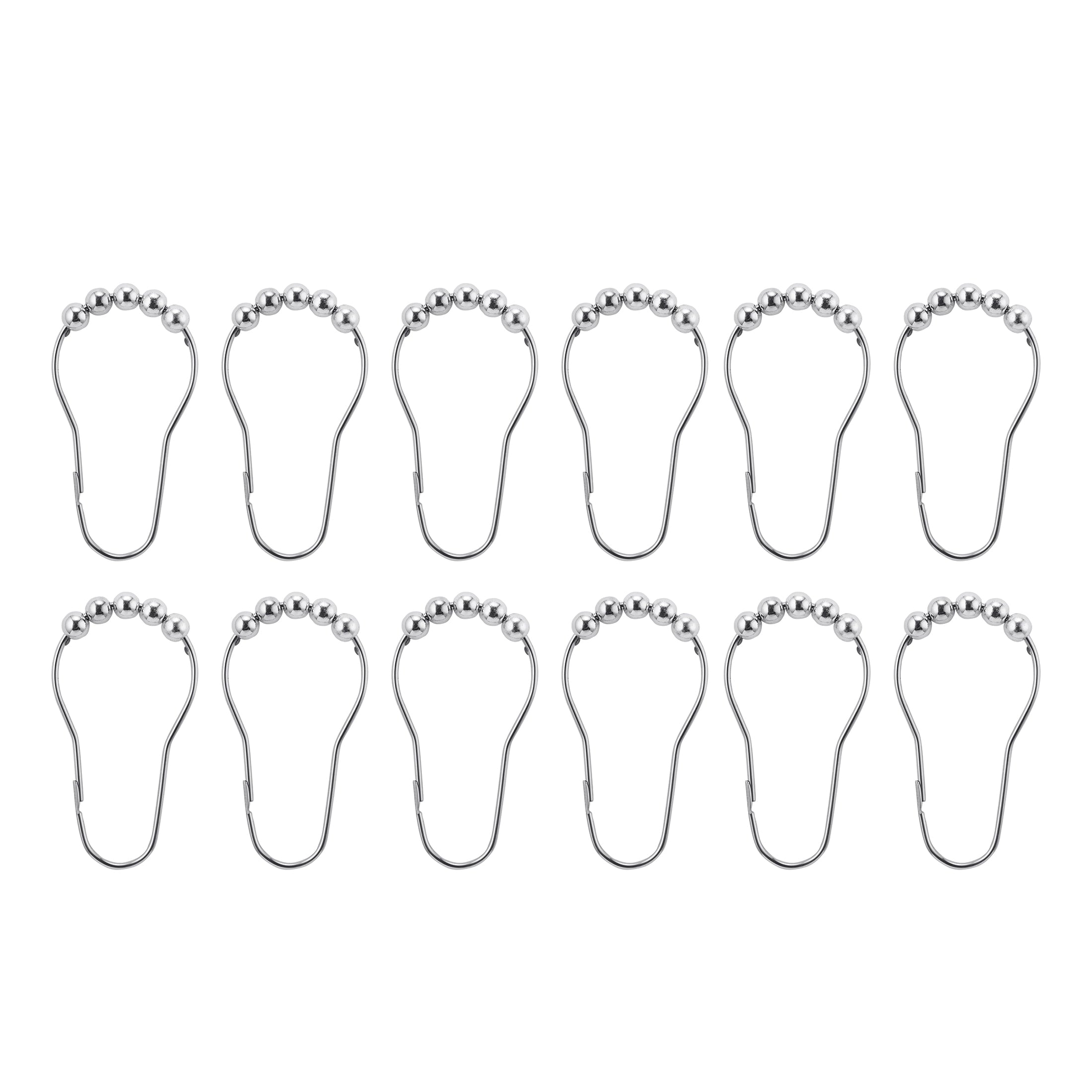 Mainstays 16-Piece Bathroom Shower Curtain Set – Soft Silver Fabric Curtain with Coordinated Bath Rug, Soap Pump & Tray