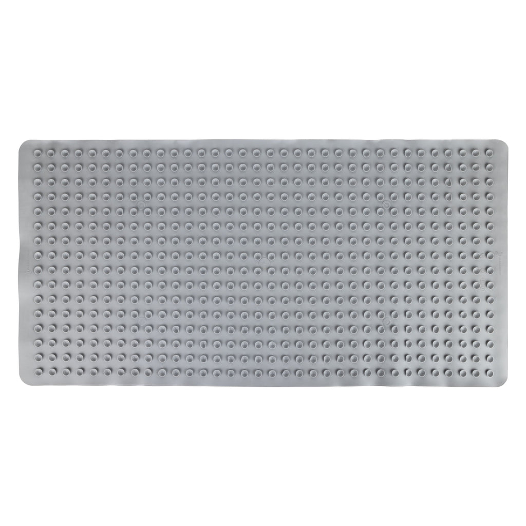Mainstays 18" x 36" Rubber Bathtub Mat with Suction Cups, Gray