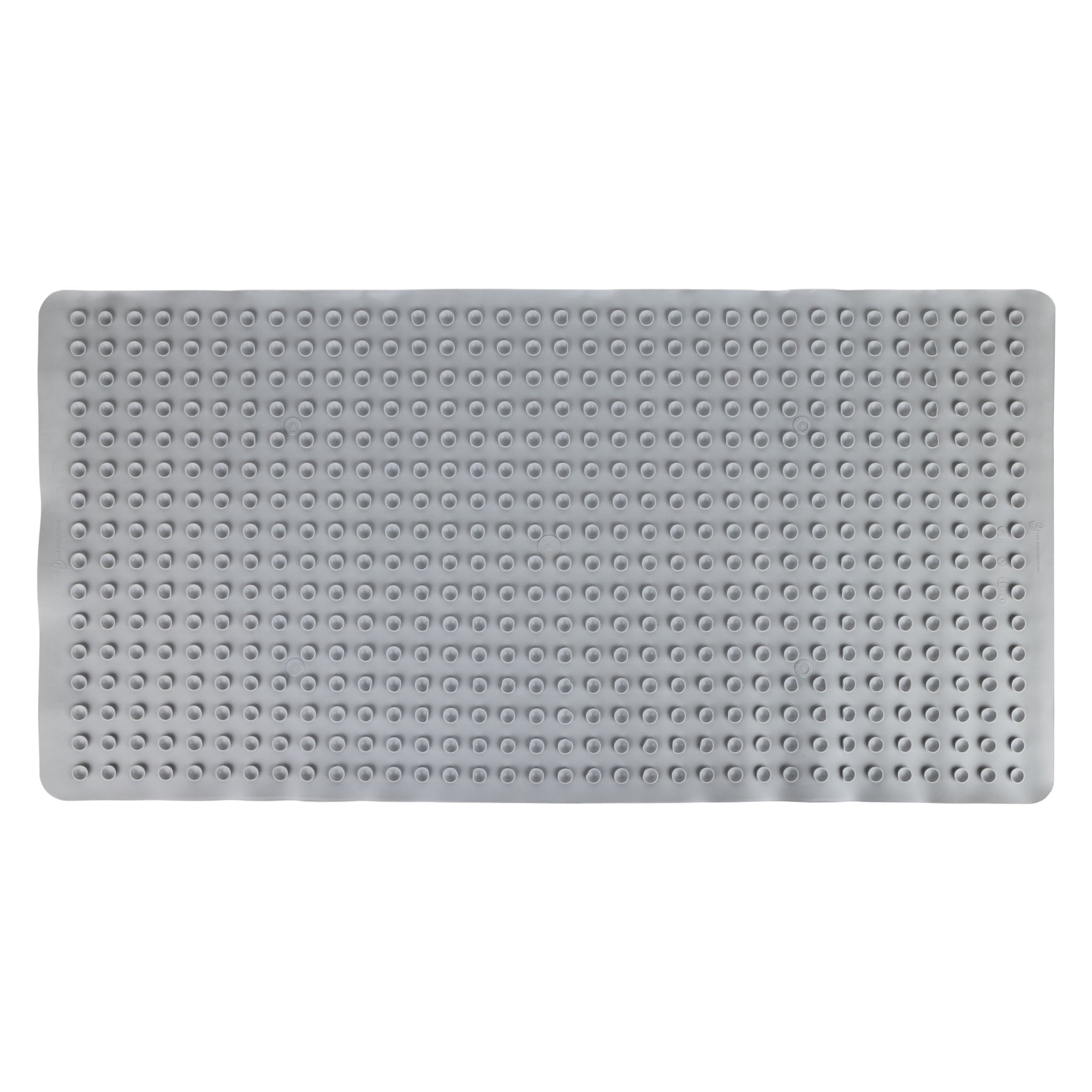 Mainstays 18" x 36" Rubber Bathtub Mat with Suction Cups, Gray