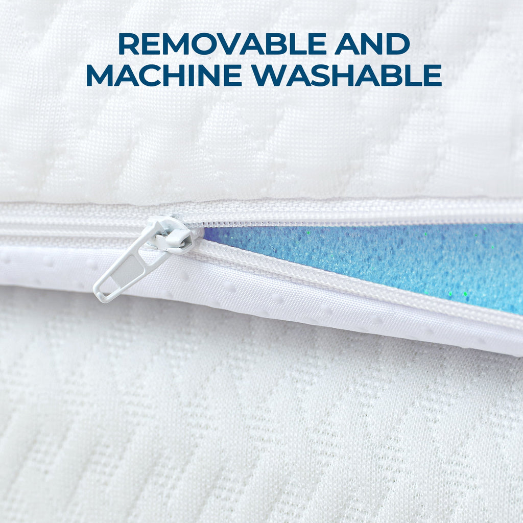 BDEUS 3 Inch Gel Memory Foam Mattress Topper, Cool Gel Infused Foam Bed Topper, Pressure Relief, Removable Soft Cover, Full Size