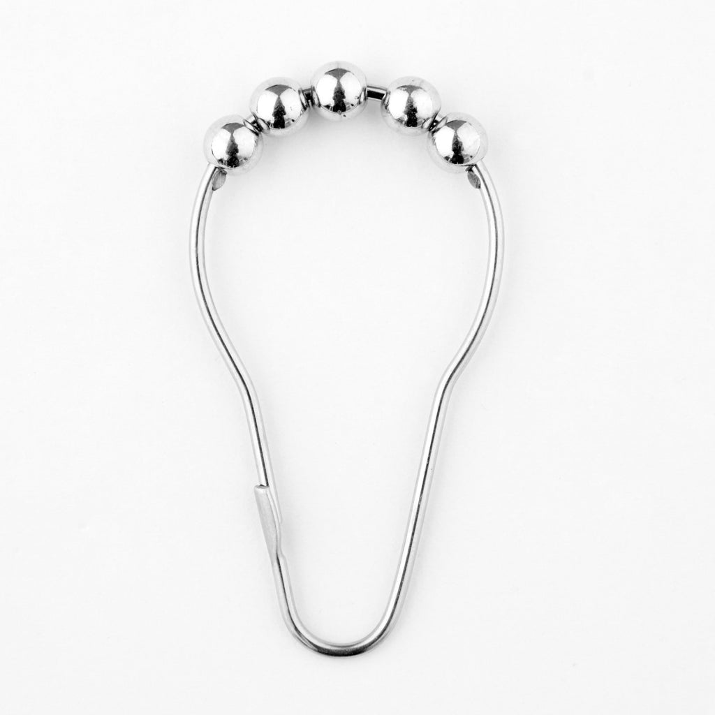 Mainstays Paris Eiffel Tower Geometric Shower Curtain Set with Hooks & Liner– 14-Piece Contemporary Gray Bathroom Decor, 70" x 72", Machine Washable