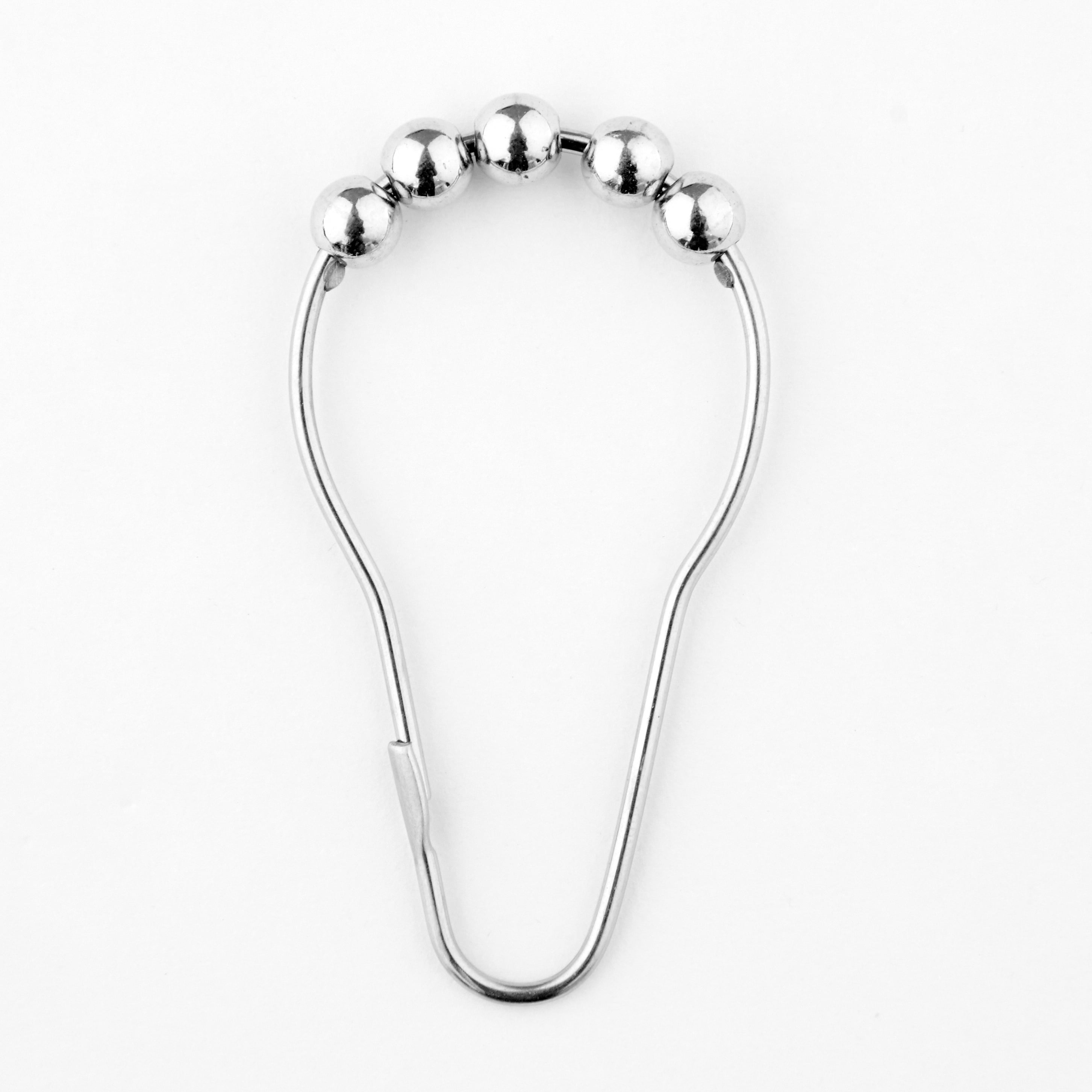 Mainstays Paris Eiffel Tower Geometric Shower Curtain Set with Hooks & Liner– 14-Piece Contemporary Gray Bathroom Decor, 70" x 72", Machine Washable