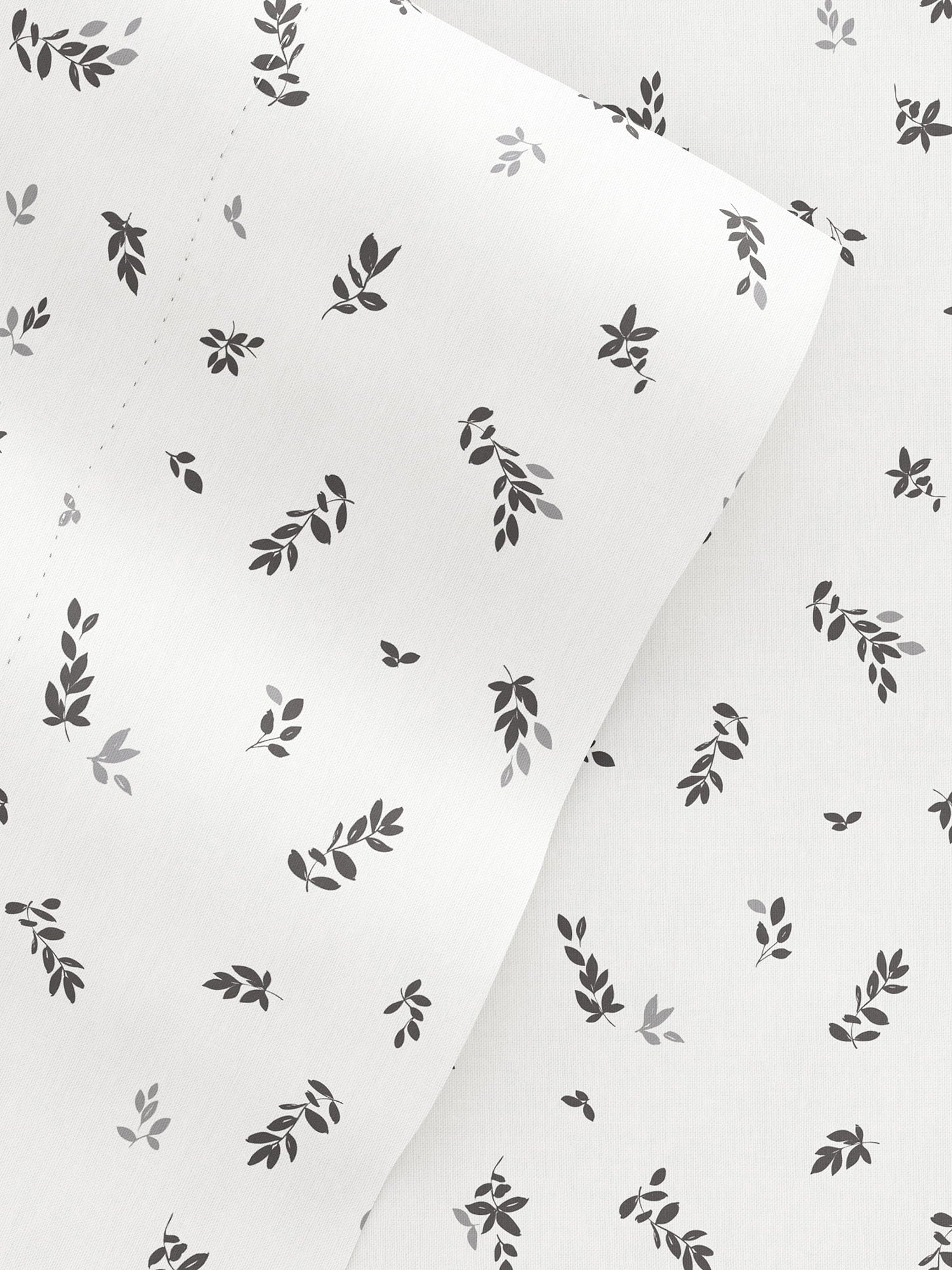 Ultra Soft & Breathable Wrinkle Free Bed Sheets Set - Floral Print Adult - Light Gray Floral Prints with Deep Pockets for King, Queen, Full, & Twins