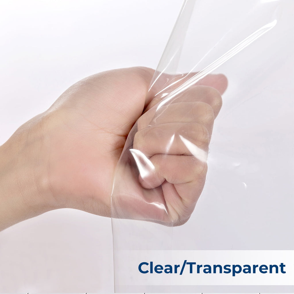 Yiannan Clear PEVA Shower Curtain Liner, Rustproof Grommets, Waterproof, 3 Magnets，71x72